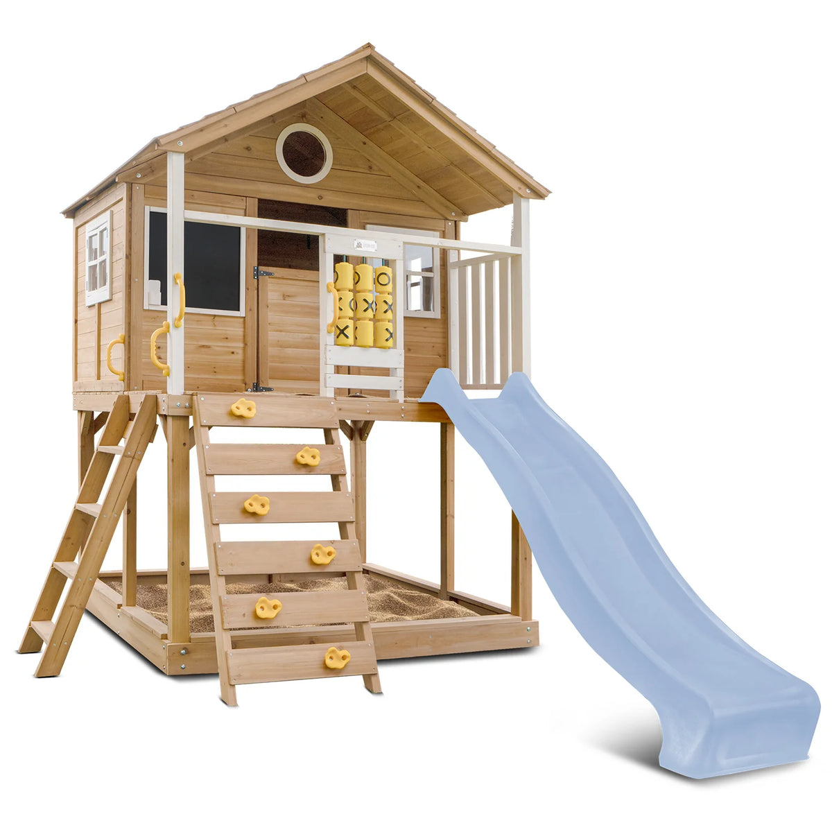 Lifespan Kids Warrigal Cubby House with 2.2m Slide (Pastel Blue)