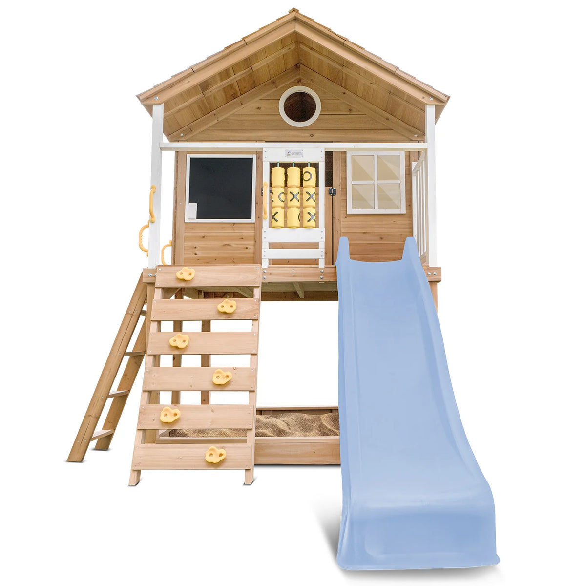 Lifespan Kids Warrigal Cubby House with 2.2m Slide (Pastel Blue)