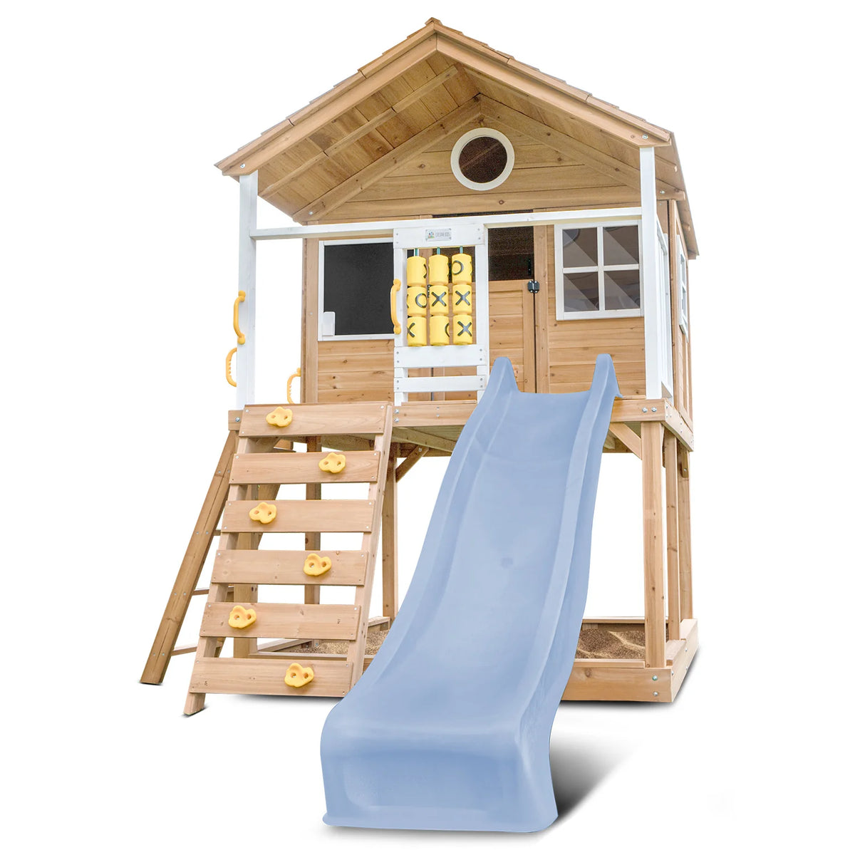 Lifespan Kids Warrigal Cubby House with 2.2m Slide (Pastel Blue)