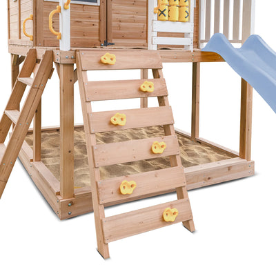 Lifespan Kids Warrigal Cubby House with 2.2m Slide (Pastel Blue)