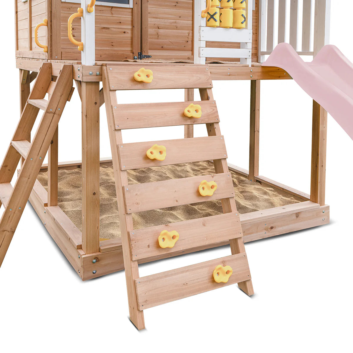 Lifespan Kids Warrigal Cubby House with 2.2m Slide (Pastel Pink)