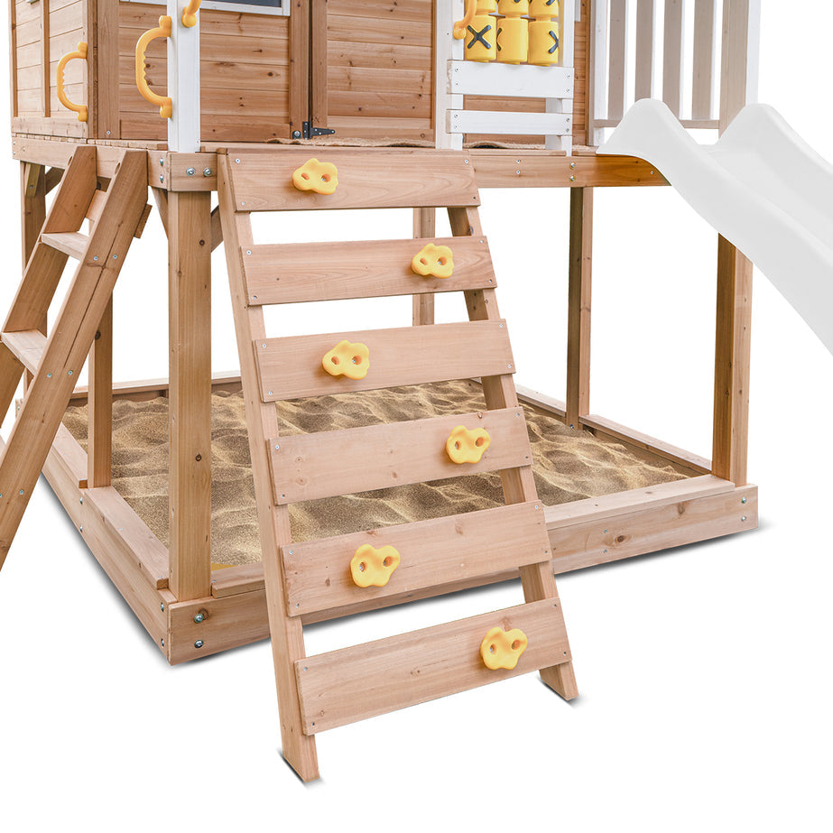 Lifespan Kids Carindale Swing Set & Play Centre with 2.2m Slide (Pastel Pink)