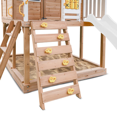 Lifespan Kids Warrigal Cubby House with 2.2m Slide (White)