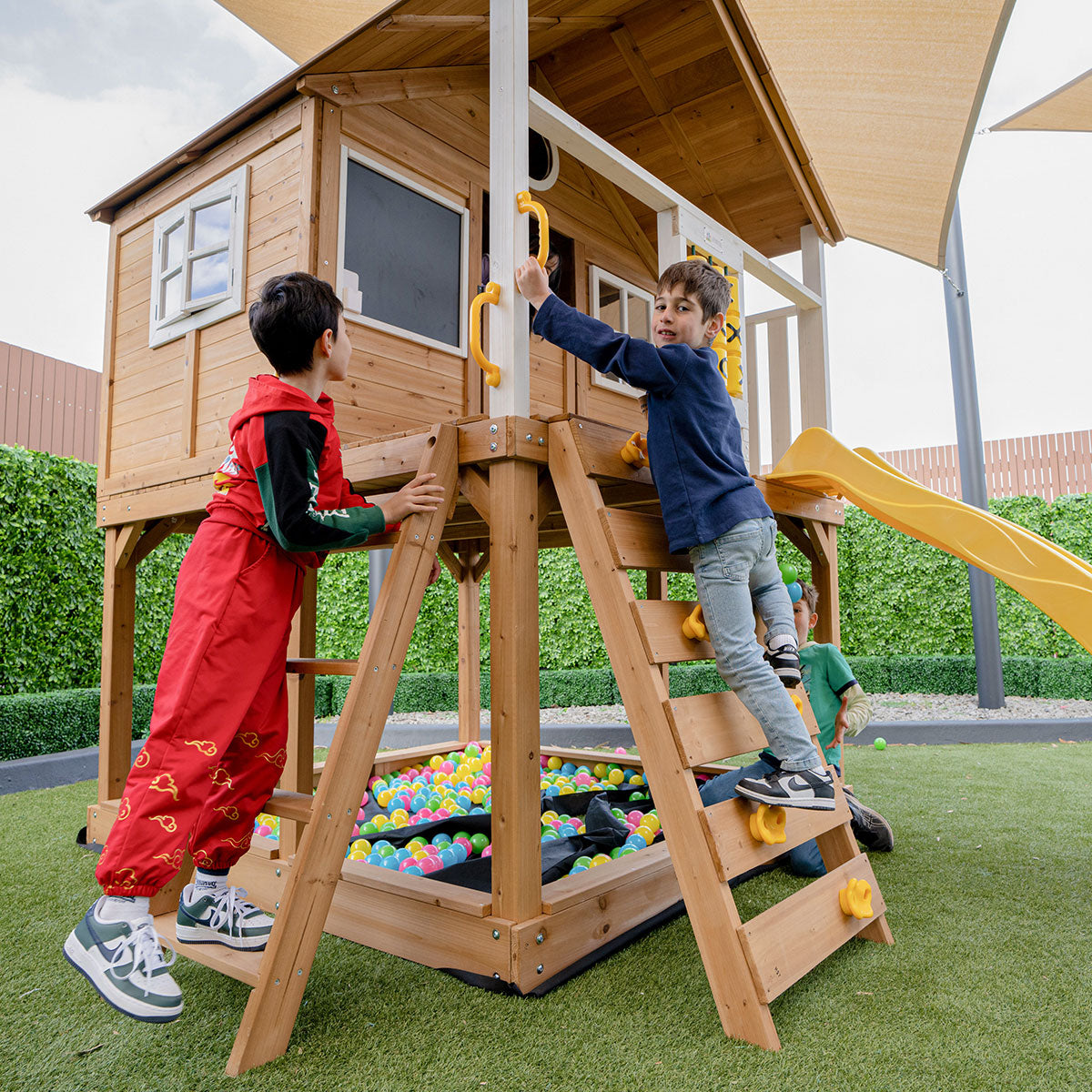 Lifespan Kids Warrigal Cubby House with Slide (Yellow)