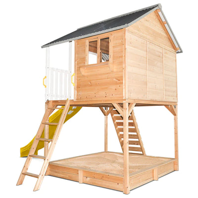 Lifespan Kids Winchester Cubby House with Elevation Kit & 3.0m Yellow Slide