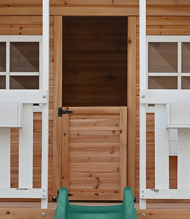 Lifespan Kids Winchester Cubby House (Elevated 1.2m) with 2.2m Slide (Pastel Blue)