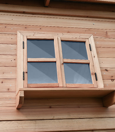 Lifespan Kids Winchester Cubby House (Elevated 1.45m) with 3.0m Slide (Pastel Pink)