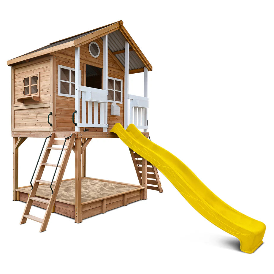 Lifespan Kids Winchester Cubby House (Elevated 1.45m) with 3.0m Slide (Yellow)