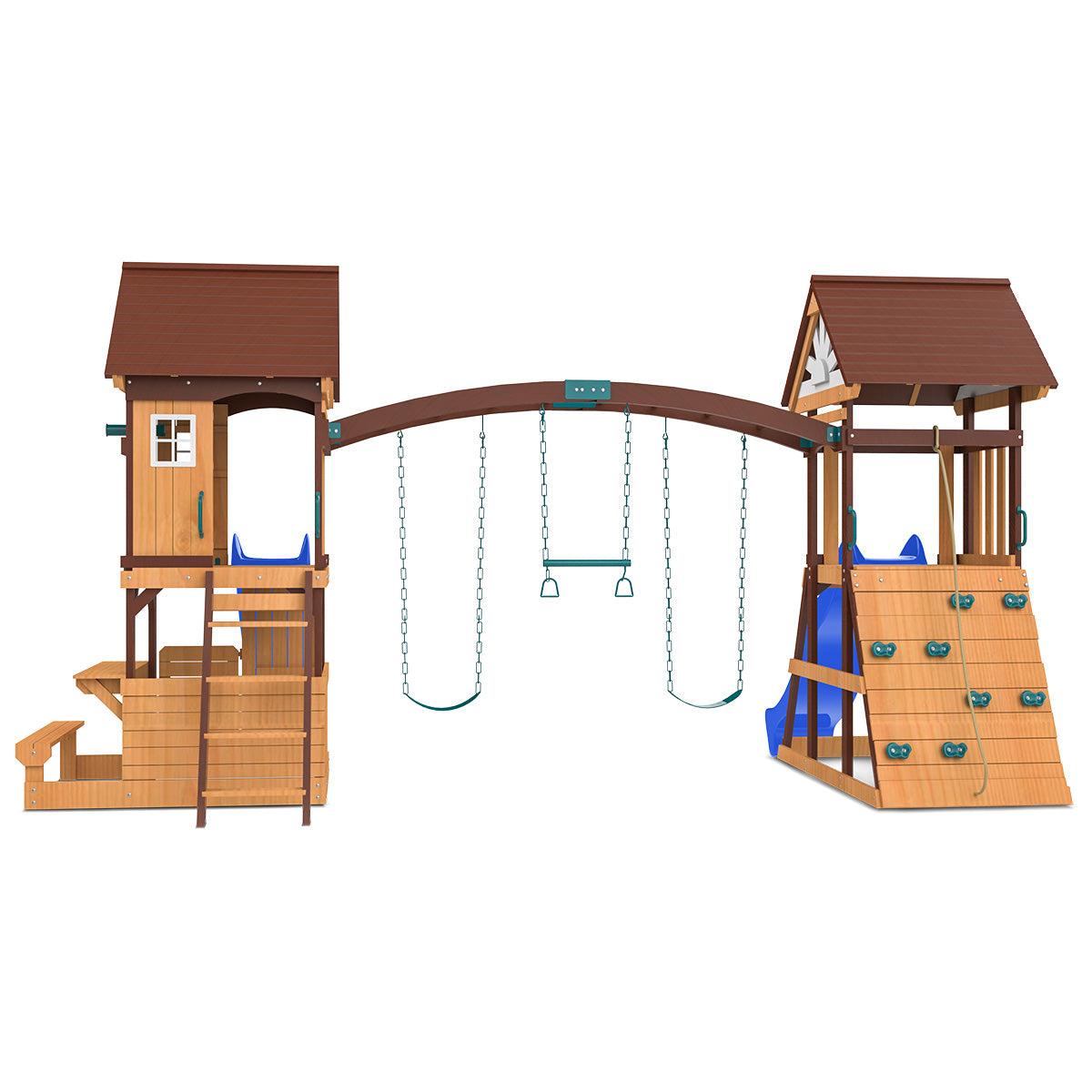 Lifespan Kids Armadale Play Centre Set with 2 x 2.2m Blue Slides