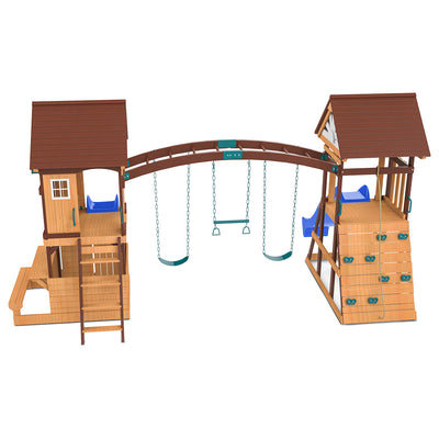 Lifespan Kids Armadale Play Centre Set with 2 x 2.2m Blue Slides