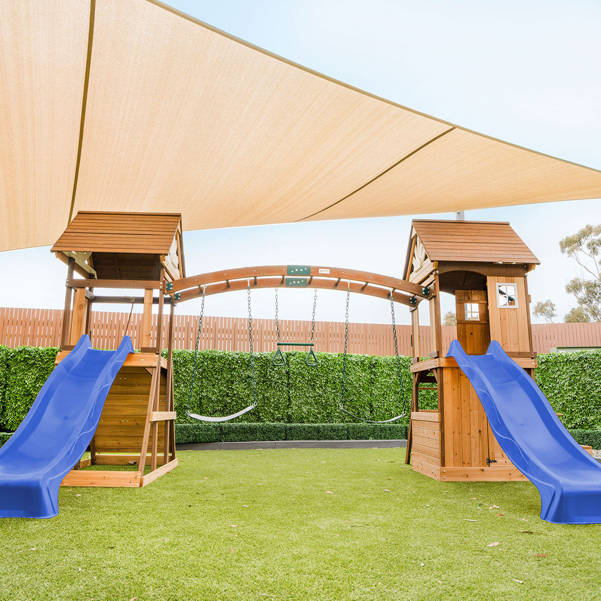 Lifespan Kids Armadale Play Centre Set with 2 x 2.2m Blue Slides