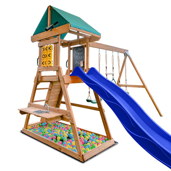 Lifespan Kids Birmingham Play Centre Set with 2.2m Blue Slide