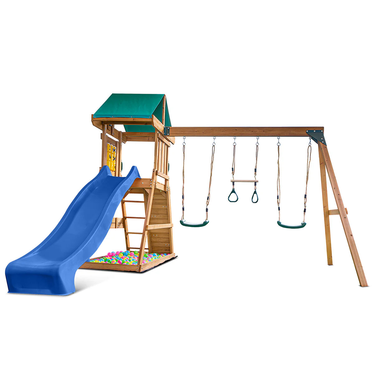 Lifespan Kids Birmingham Swing Set & Play Centre with 2.2m Slide (Blue)
