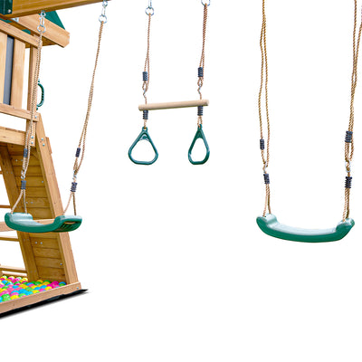 Lifespan Kids Birmingham Swing Set & Play Centre with 2.2m Slide (Pastel Pink)
