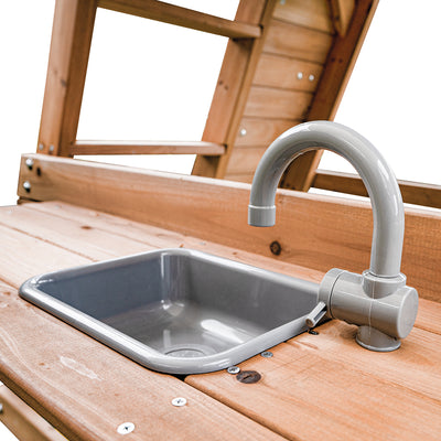 Lifespan Kids Birmingham Swing Set & Play Centre with 2.2m Slide (Pastel White)