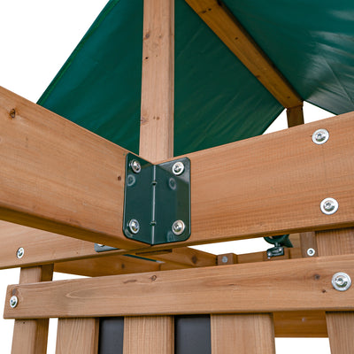 Lifespan Kids Birmingham Swing Set & Play Centre with 2.2m Slide (Pastel Green)