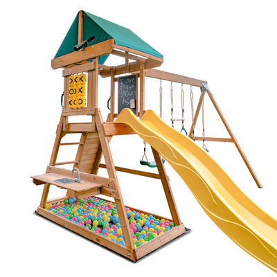 Lifespan Kids Birmingham Play Centre Set with 2.2m Yellow Slide