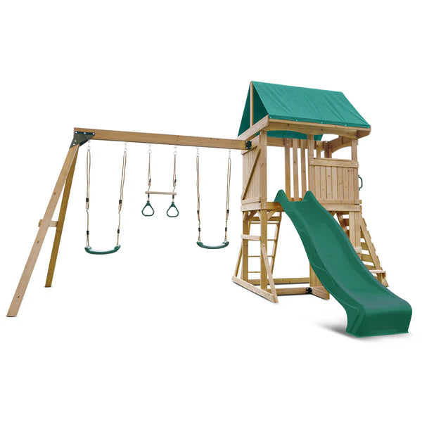 Lifespan Kids Carindale Play Centre Set with 2.2m Green Slide