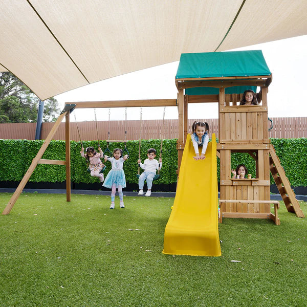 Lifespan Kids Carindale Play Centre Set with 2.2m Yellow Slide