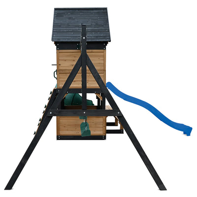 Lifespan Kids Claremont Swing Set & Play Centre with 2.2m Slide (Blue)