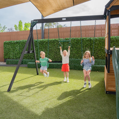 Lifespan Kids Claremont Swing Set & Play Centre with 2.2m Slide (Green)