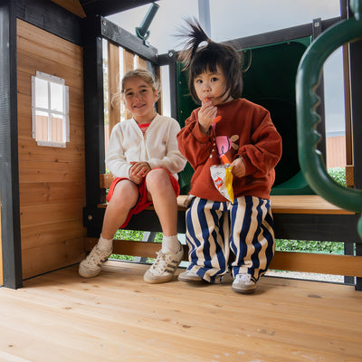 Lifespan Kids Claremont Swing Set & Play Centre with 2.2m Slide (Green)