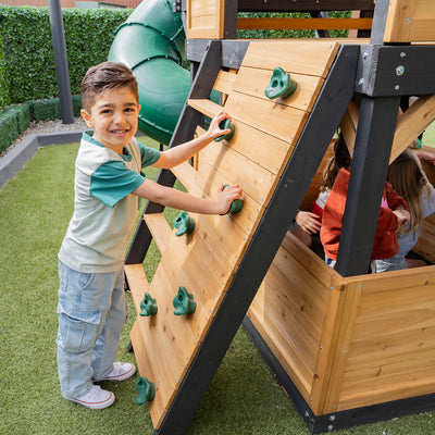 Lifespan Kids Claremont Swing Set & Play Centre with 2.2m Slide (Green)