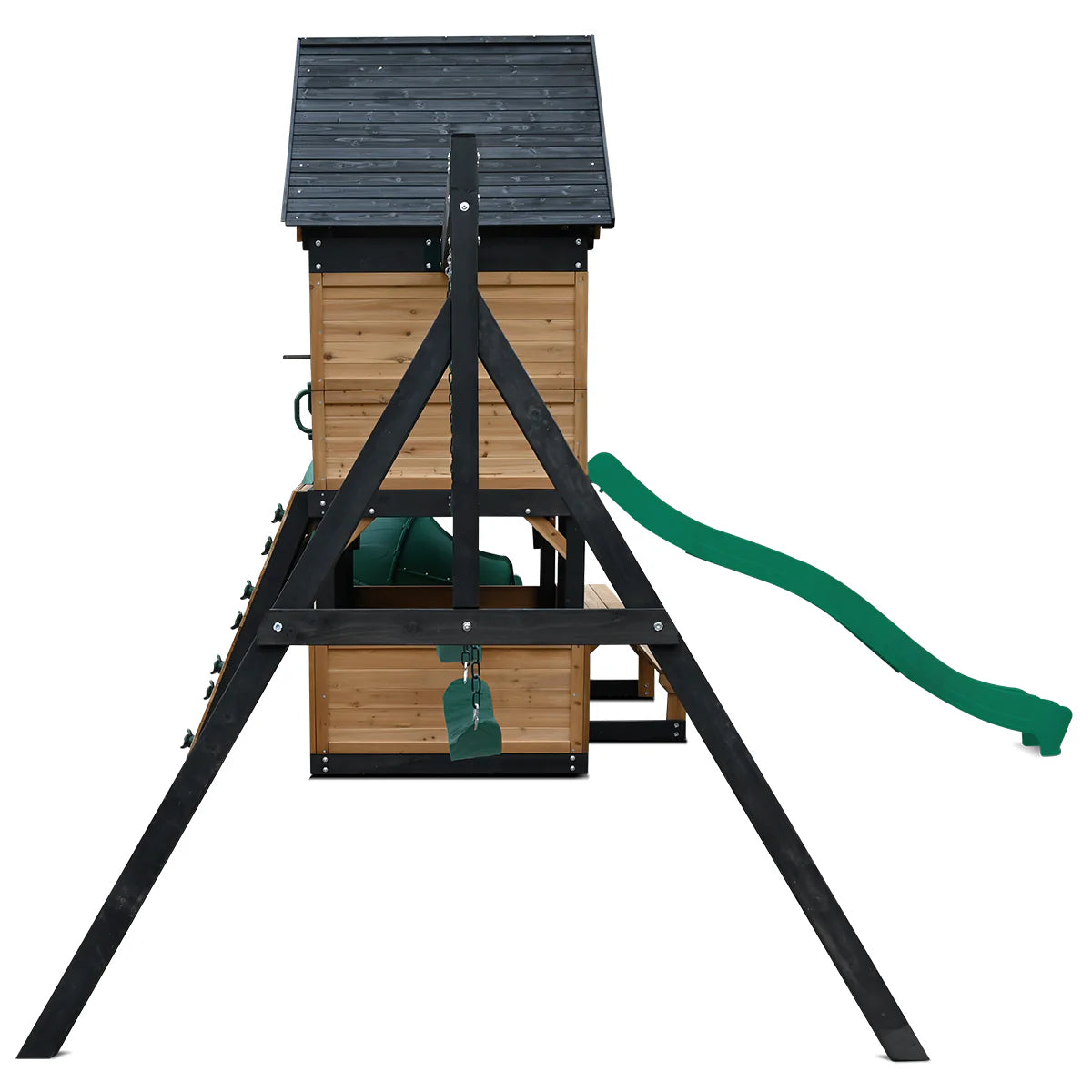 Lifespan Kids Claremont Swing Set & Play Centre with 2.2m Slide (Green)