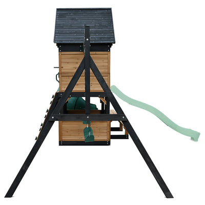 Lifespan Kids Claremont Swing Set & Play Centre with 2.2m Slide (Pastel Green)