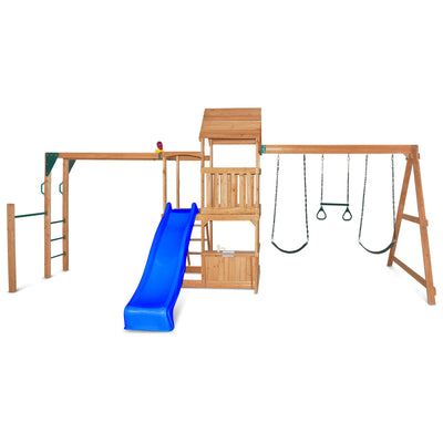 Lifespan Kids Coburg Lake Swing & Play Set with Blue Slide