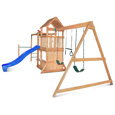 Lifespan Kids Coburg Lake Swing & Play Set with Blue Slide