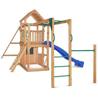 Lifespan Kids Coburg Lake Swing & Play Set with Blue Slide