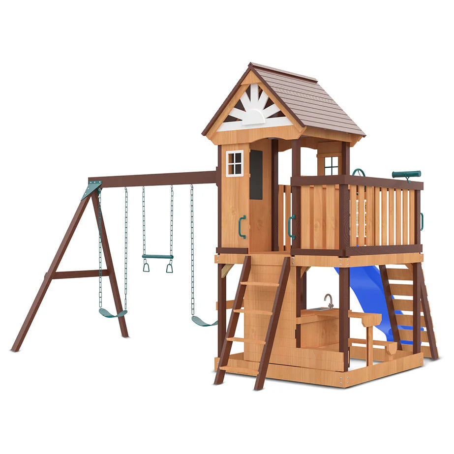 Lifespan Kids Coventry Play Centre Set with 2.2m Blue Slide