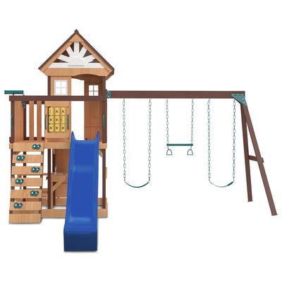 Lifespan Kids Coventry Swing Set & Play Centre with 2.2m Slide (Blue) - Kids Toys Warehouse