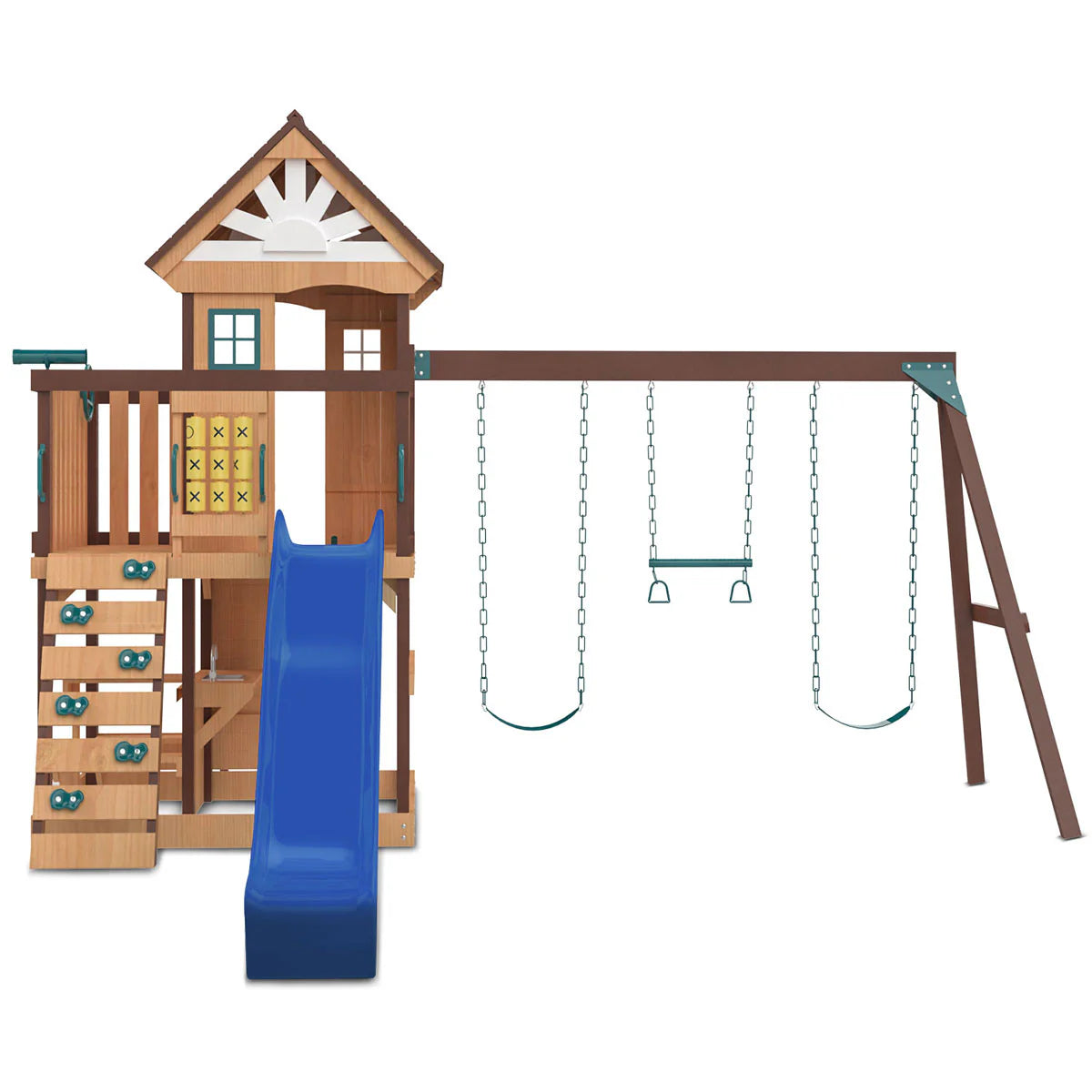 Lifespan Kids Coventry Swing Set & Play Centre with 2.2m Slide (Blue)