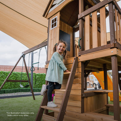 Lifespan Kids Coventry Swing Set & Play Centre with 2.2m Slide (Green) - Kids Toys Warehouse