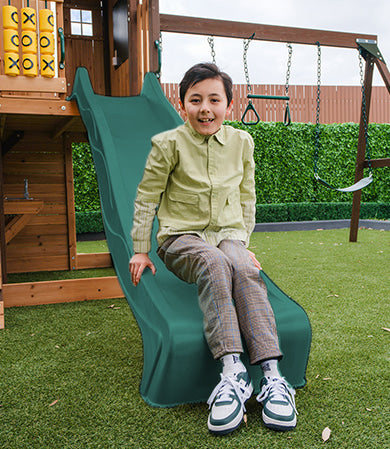 Lifespan Kids Coventry Swing Set & Play Centre with 2.2m Slide (Pastel Green)