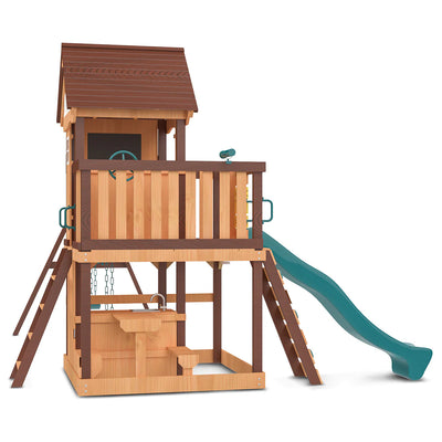 Lifespan Kids Coventry Play Centre Set with 2.2m Green Slide