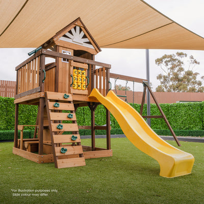 Lifespan Kids Coventry Swing Set & Play Centre with 2.2m Slide (Pastel Pink) - Kids Toys Warehouse