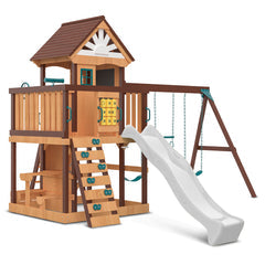 Lifespan Kids Coventry Swing Set & Play Centre with 2.2m Slide (White)