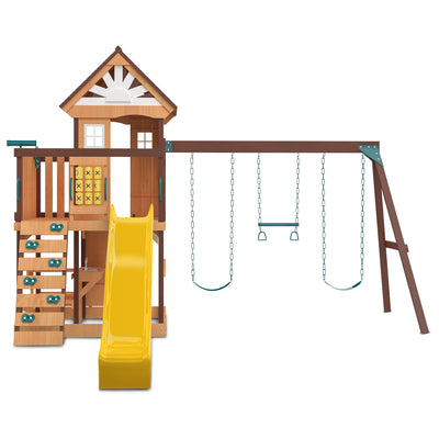 Lifespan Kids Coventry Swing Set & Play Centre with 2.2m Slide (Yellow) - Kids Toys Warehouse