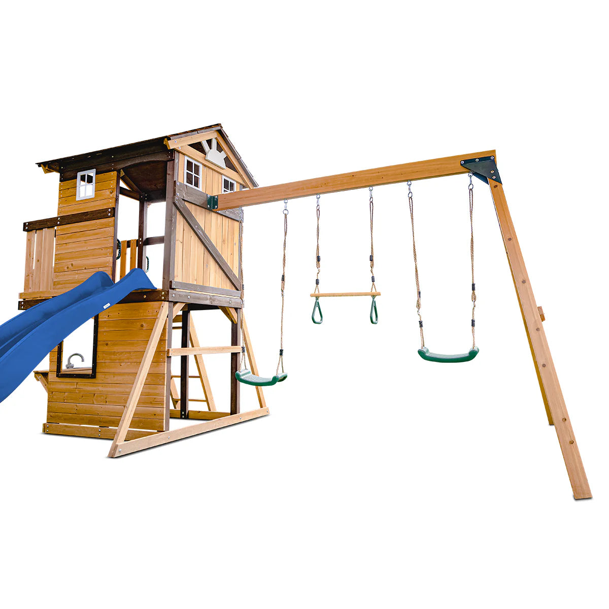 Lifespan Kids Darlington Swing Set & Play Centre with 2.2m Slide (Blue)