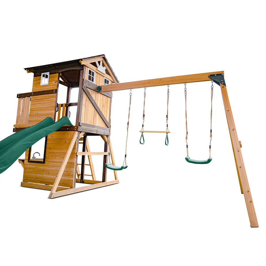 Lifespan Kids Darlington Play Centre Set with 2.2m Green Slide