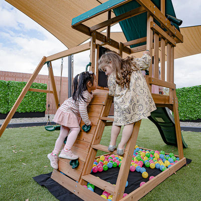 Lifespan Kids Greenvale Play Centre with 1.8m Green Slide