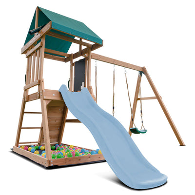 Lifespan Kids Greenvale Play Centre with 1.8m Slide (Pastel Blue)