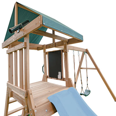 Lifespan Kids Greenvale Play Centre with 1.8m Slide (Pastel Blue)