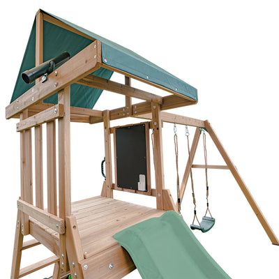 Lifespan Kids Greenvale Play Centre with 1.8m Slide (Pastel Green)
