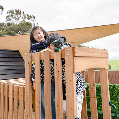 Lifespan Kids Kensington Swing Set, Monkey Bars & Play Centre with 2.2m Slide (Blue)
