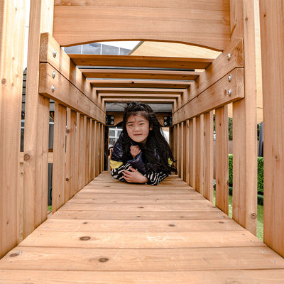 Lifespan Kids Kensington Swing Set, Monkey Bars & Play Centre with 2.2m Slide (White)