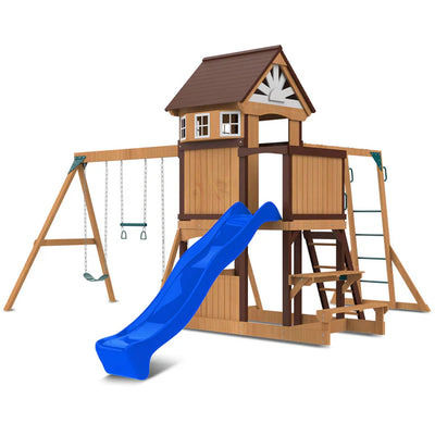 Lifespan Kids Meer Brook Play Centre Set with 2.2m Blue Slide